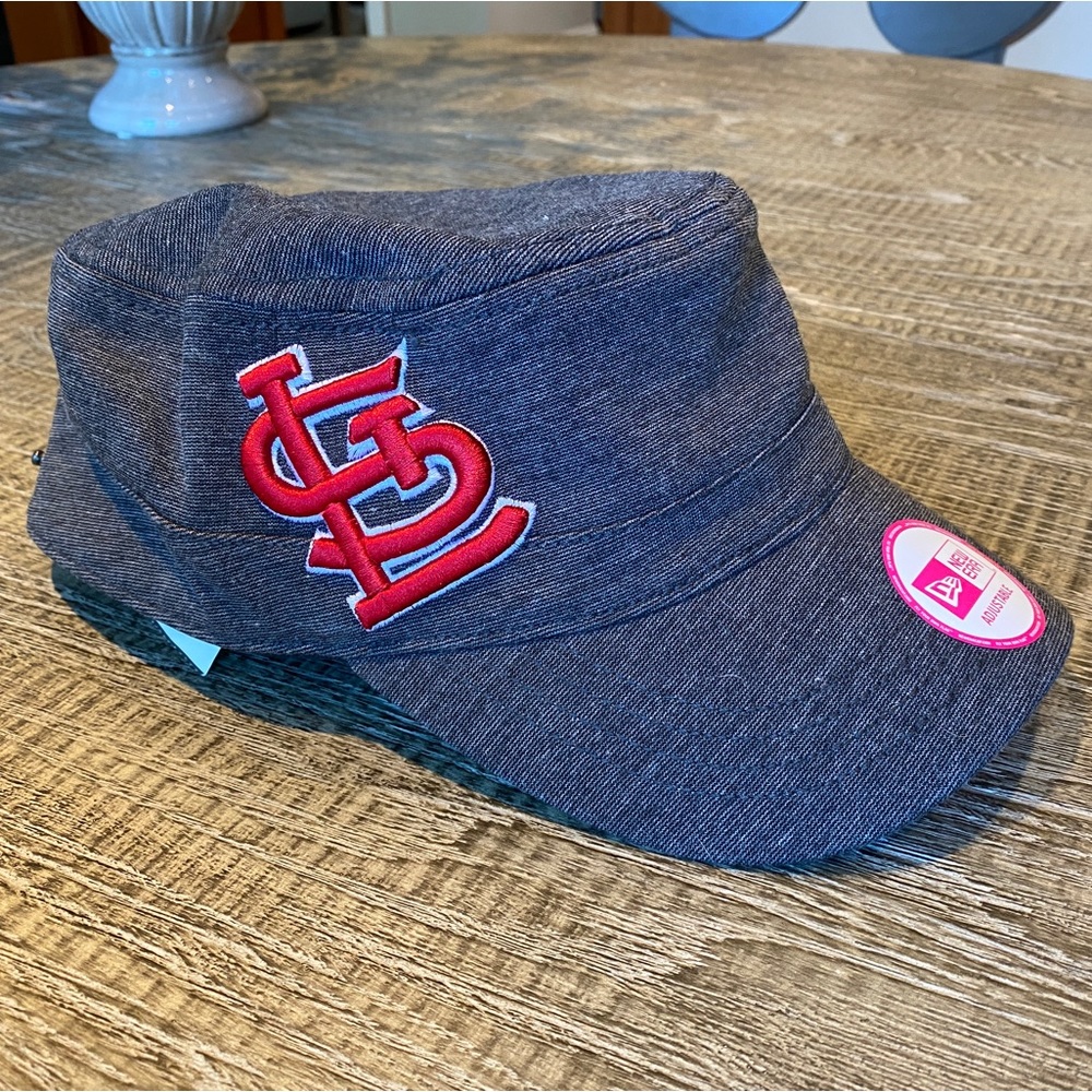 St. Louis St Saint STL Cardinals Grey Military Night Faller Cap NWT snap